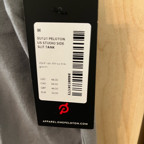 Silver Peloton tank. New with tags. - Picture 2 of 4